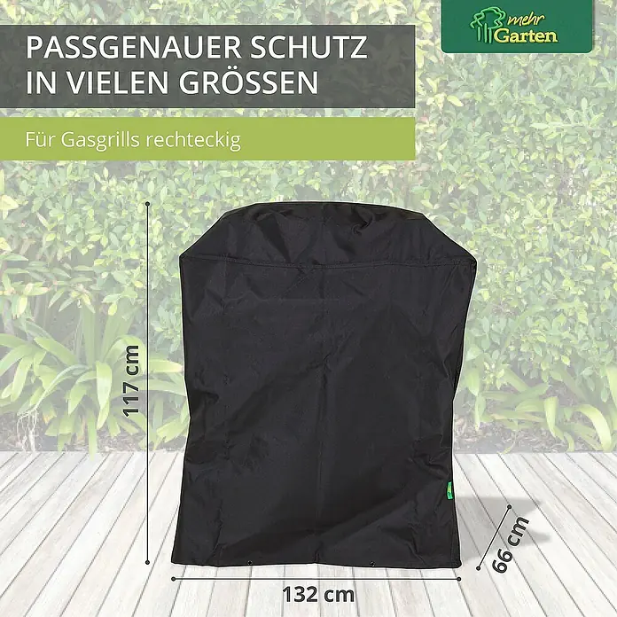 Mehr Garten Grill-Schutzhülle - Passend für: Gasgrill, Polyester (PES), Schwarz