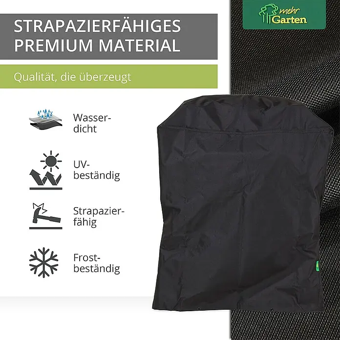 Mehr Garten Grill-Schutzhülle - Passend für: Gasgrill, Polyester (PES), Schwarz