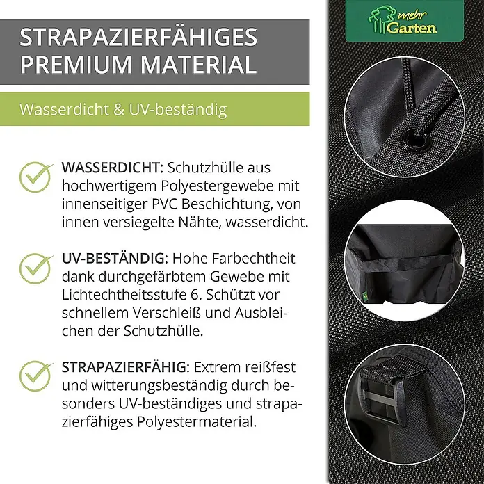 Mehr Garten Grill-Schutzhülle - Passend für: Gasgrill, Polyester (PES), Schwarz