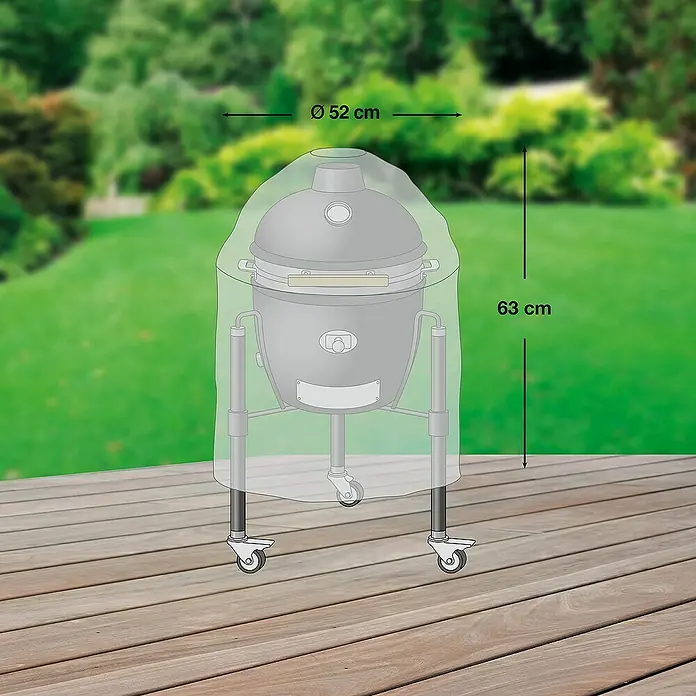 Mehr Garten Grill-Schutzhülle - Passend für: Keramikgrill, Polyester (PES), Schwarz