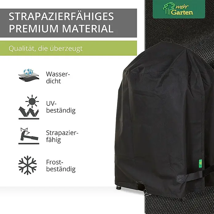 Mehr Garten Grill-Schutzhülle - Passend für: Keramikgrill, Polyester (PES), Schwarz