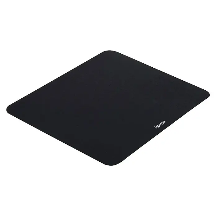 Hama Unterlage Laser-Mauspad 126865 - Schwarz, 18 x 22 cm - Schwarzes Hama Mauspad mit abgerundeten Ecken.