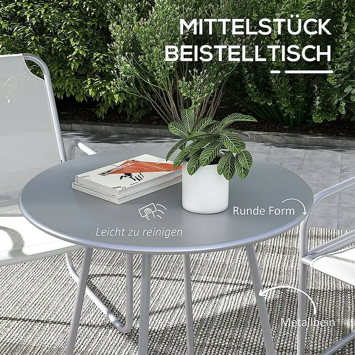 Outsunny Loungemöbel-Set - Grau