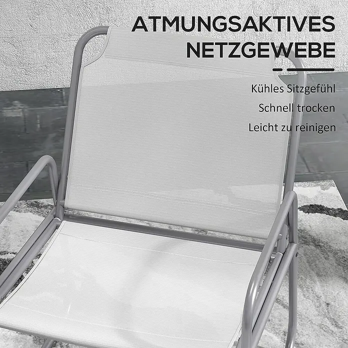 Outsunny Loungemöbel-Set - Grau