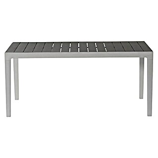 Keter Mesa de jardín Harmony (L x An x Al: 160 x 90 x 74 cm, Polipropileno, Gris/Blanco)