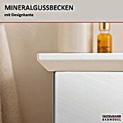 Fackelmann B.style Badmöbel-Set (Gesamtbreite Badmöbel: 83,2 cm, Weiß Hochglanz/Nature Oak Holzoptik) | BAUHAUS