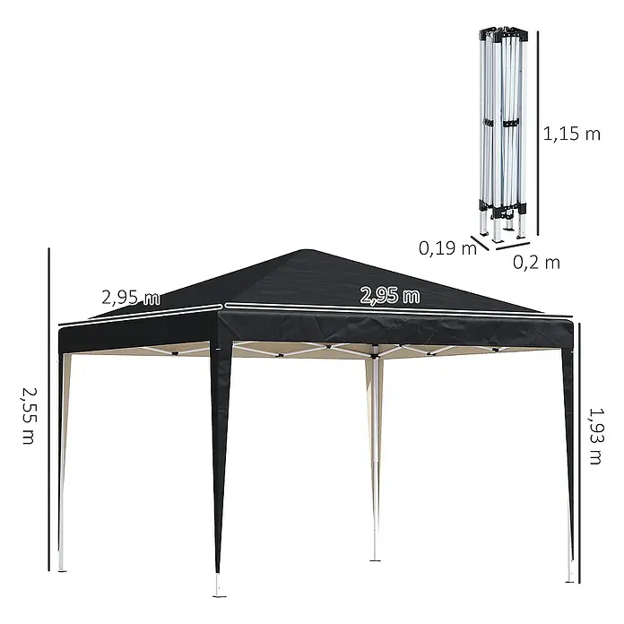 Outsunny Faltpavillon - 