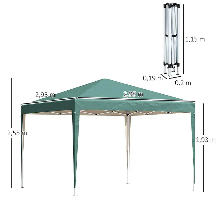 Outsunny Faltpavillon - 