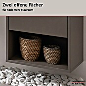 Fackelmann B.Paris Midischrank (B x T x H: 40,2 x 32 x 125,7 cm, Anschlag: Links, Cubanit Grau) | BAUHAUS