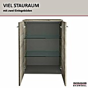 Fackelmann B.style Midischrank (2-türig, B x T x H: 60,2 x 32 x 82,6 cm, Nature Oak Holzoptik) | BAUHAUS