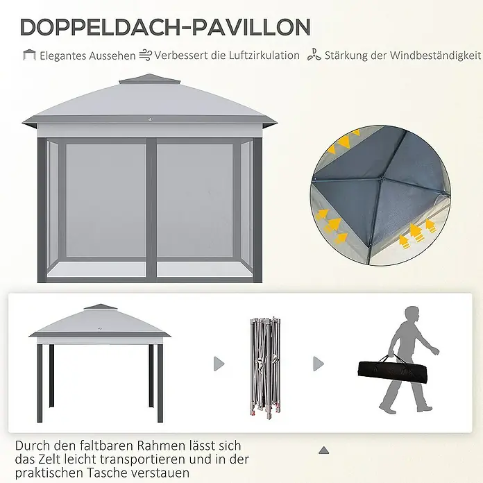 Outsunny Faltpavillon - 