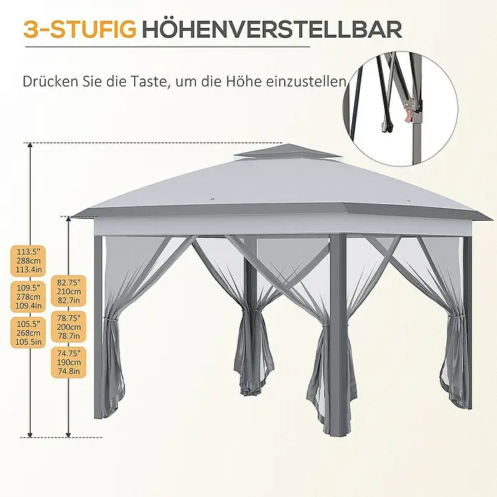 Outsunny Faltpavillon - 