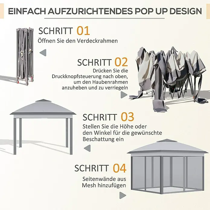 Outsunny Faltpavillon - 