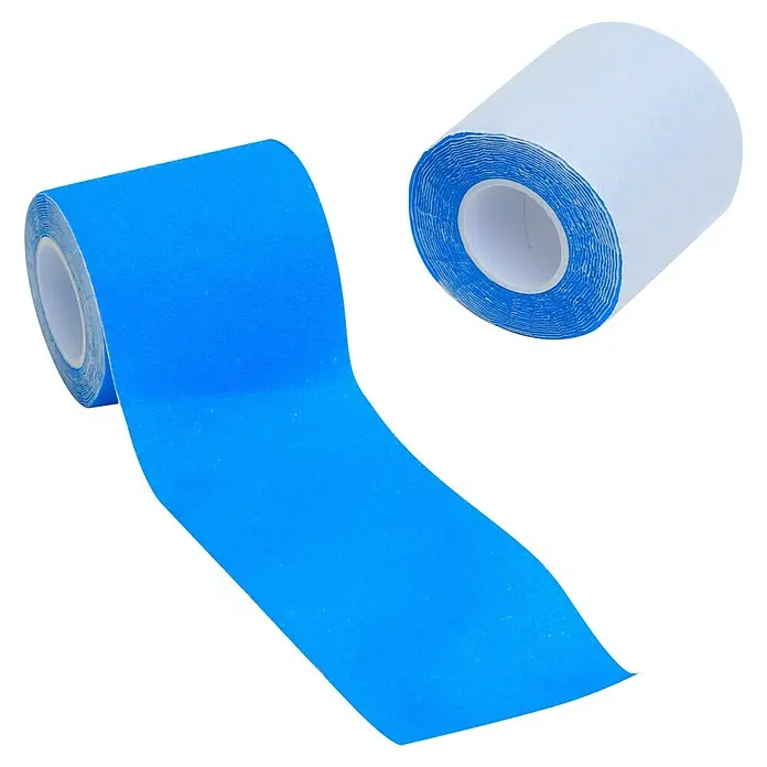 Leina-Werke Pflaster Soft Foam Bandage - 2 m x 6 cm, Blau - Zwei Rollen blaues Kinesiologie-Tape für Sportler und Physiotherapie. Ideal zur Unterstützung von Muskeln und Gelenken, selbstklebend.