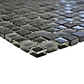 Mozaïektegel Quadrat Crystal Mix XCM HQ19 (30,5 x 30,5 cm, Zwart, Mat)