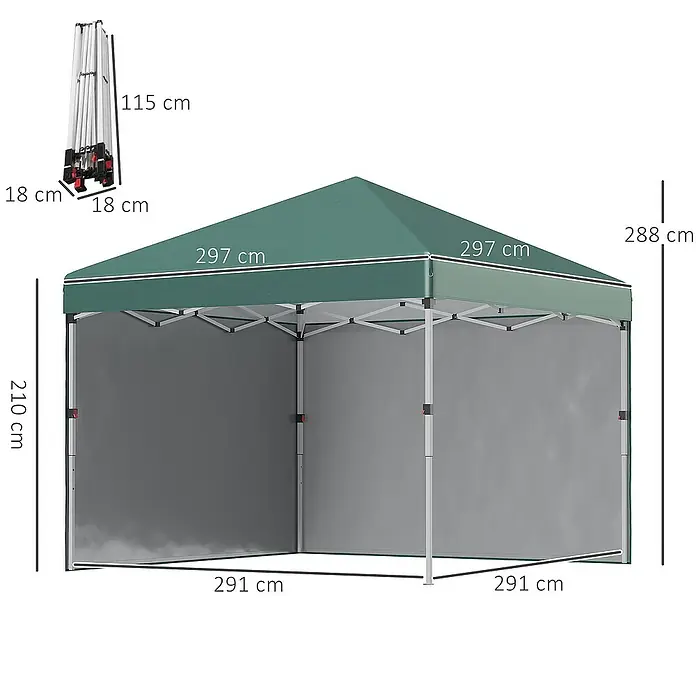Outsunny Faltpavillon - 