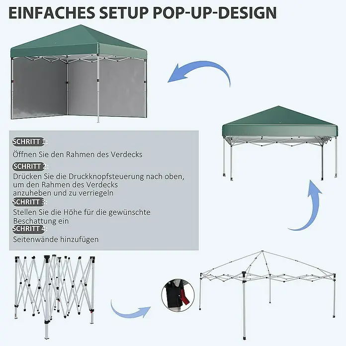 Outsunny Faltpavillon - 