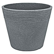 Geli Pflanztopf Napoli (30 cm, Beton, Gerillt)