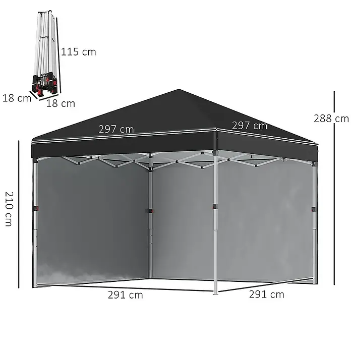 Outsunny Faltpavillon - 