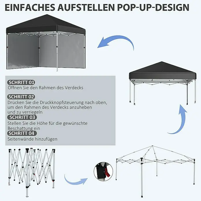 Outsunny Faltpavillon - 