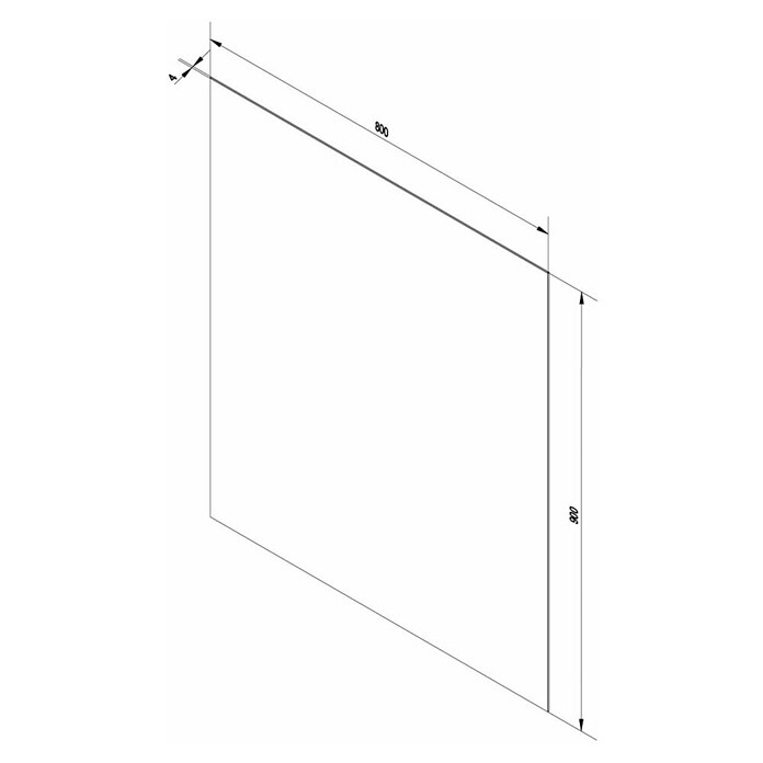 SPIEGEL 90X80/80X90 WANDBEFESTIGUNG