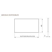 Encimera para lavabo (46 x 71 x 3 cm, Blanco Seda) | BAUHAUS