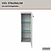 Fackelmann B.style Midischrank (1-türig, B x T x H: 30,2 x 32 x 82,6 cm, Anschlag: Rechts, Weiß Hochglanz) | BAUHAUS