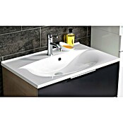 Fackelmann B.brillant Badmöbel-Set (Gesamtbreite Badmöbel: 80 cm, Mit Gussmarmorbecken, Anthrazit/Ast Eiche, Material Waschbecken: Marmorguss) | BAUHAUS