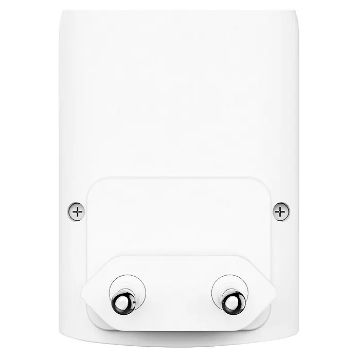 Hama LED-Nachtlicht Color 223504 - L x B x H: 9 x 6,5 x 17 cm, RGBW - Weißer elektrischer Adapter mit zwei runden Stiften und sichtbaren Kreuzschlitzschrauben.