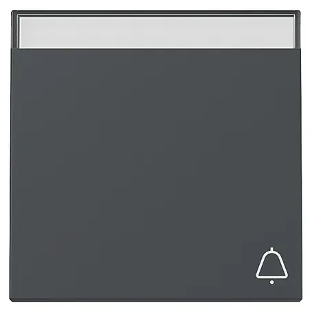 Gira Standard 55 Universalwippe mit Klingel-Symbol und Beschriftungsfeld 367303