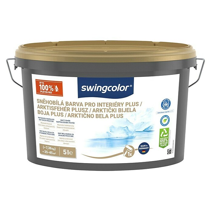 swingcolor Stenska barva  (Bela, Mat, 5 l, Primerno za alergike) | 5862 - IF Disp  weiss, pastoes und fest | HADC - Innenfarben | HAD - Farben | HA - Farben | H - Innendeko/Farben | BAUHAUS