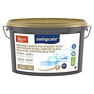 swingcolor Boja za zid Plus (Bijela, Mat, 5 l, Prikladno za alergičare)
