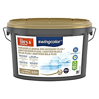 swingcolor Boja za zid Plus (Bijela, Mat, 2,5 l, Prikladno za alergičare)