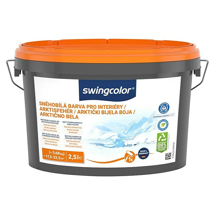 swingcolor Stenska barva  (Snežno bela, Mat, 2,5 l, Primerno za alergike) | 5871 - IF Disp. weiß, flüssig, QM | HADC - Innenfarben | HAD - Farben | HA - Farben | H - Innendeko/Farben | BAUHAUS