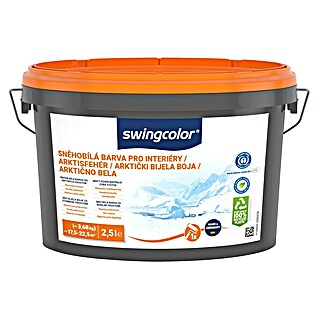 swingcolor Boja za zid (Snježno bijela, Mat, 2,5 l, Prikladno za alergičare)
