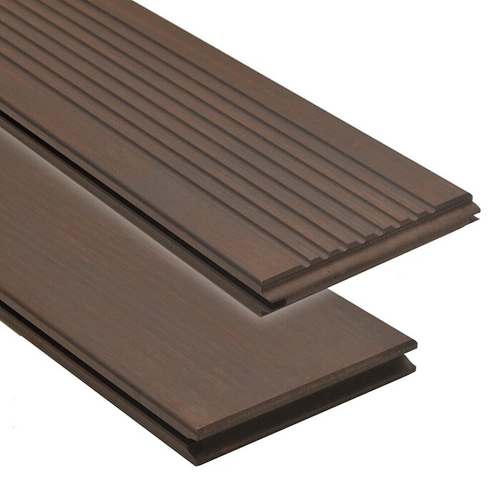 Terrassendiele Bamboo X-treme (L x B x S: 185 x 13,7 x 2 cm, Bambus, Dunkelbraun) | BAUHAUS