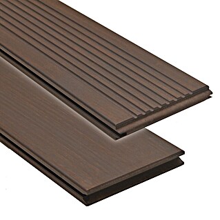 Terrassendiele Bamboo X-treme (L x B x S: 185 x 13,7 x 2 cm, Bambus, Dunkelbraun)