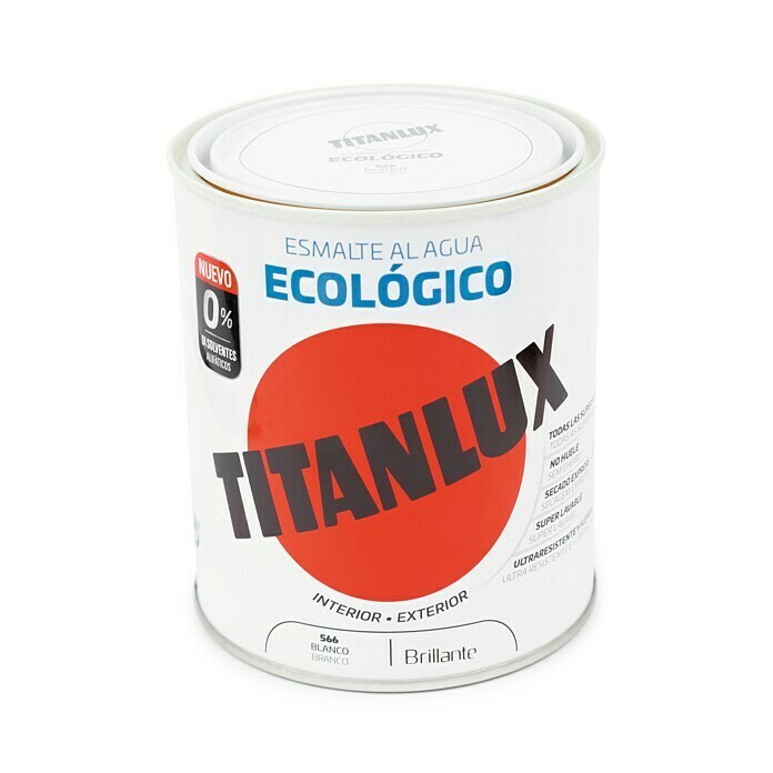 Titanlux Esmalte de color Eco (Blanco, 2,5 l, Brillante)