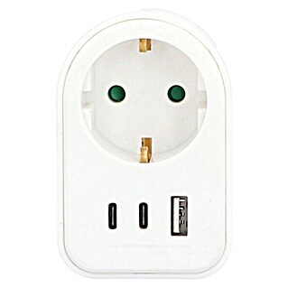 Voltomat Vmesni vtičnik 1 x USB-A, 2 x USB-C (IP20)