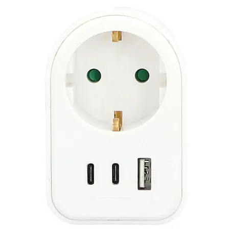 Voltomat  Zwischenstecker 1 x USB-A, 2 x USB-C