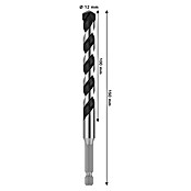 Bosch Sveder za kovino HEX-5  (Premer vrtalnega svedra: 12 mm, Delovna dolžina: 100 mm, Dolžina: 150 mm) | 2546 - Bohrer Stein, Beton | BCDA - Zubeh Bohrm/Bohrhämmer/Akkumasch | BCD - Maschinenzubehör | BC - Maschinenzubehör | B - Werkz/Masch/Maschzubeh/Auto | BAUHAUS