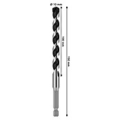 Bosch Sveder za kovino HEX-5  (Premer vrtalnega svedra: 10 mm, Delovna dolžina: 100 mm, Dolžina: 150 mm) | 2546 - Bohrer Stein, Beton | BCDA - Zubeh Bohrm/Bohrhämmer/Akkumasch | BCD - Maschinenzubehör | BC - Maschinenzubehör | B - Werkz/Masch/Maschzubeh/Auto | BAUHAUS