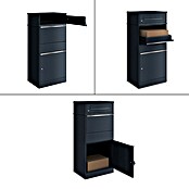 Metzler Paketbox Bispo (L x B x H: 37,3 x 50,2 x 112 cm, Anthrazit, Stahl, Paketfach) | BAUHAUS