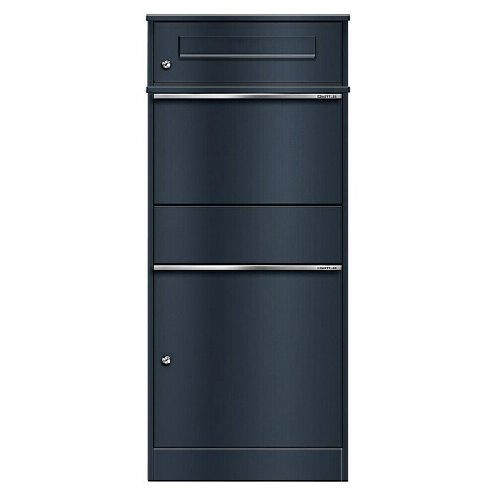 Metzler Paketbox Bispo (L x B x H: 37,3 x 50,2 x 112 cm, Anthrazit, Stahl, Paketfach) | BAUHAUS