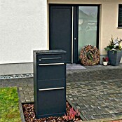 Metzler Paketbox Bispo (L x B x H: 37,3 x 50,2 x 112 cm, Anthrazit, Stahl, Paketfach) | BAUHAUS