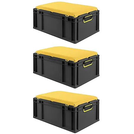 Proregal  Euroboxen-Set 3x NextGen Seat Box Gelb