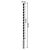 Bosch Broca para metal HEX-5 (Diámetro de la broca: 6 mm, Longitud de trabajo: 150 mm, Largo: 200 mm) | BAUHAUS