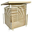 Karibu Gartenhaus Kandern 7 (364 x 244 cm, Wandstärke: 28 mm, Flachdach, Terragrau)