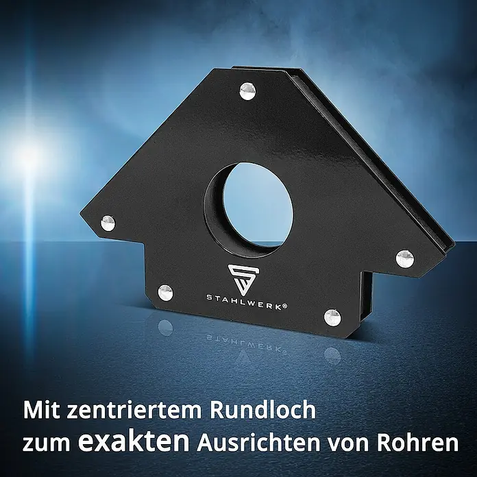 STAHLWERK Schweiß-Winkelmagnet 2er Set Magnet-Schweißwinkel - 