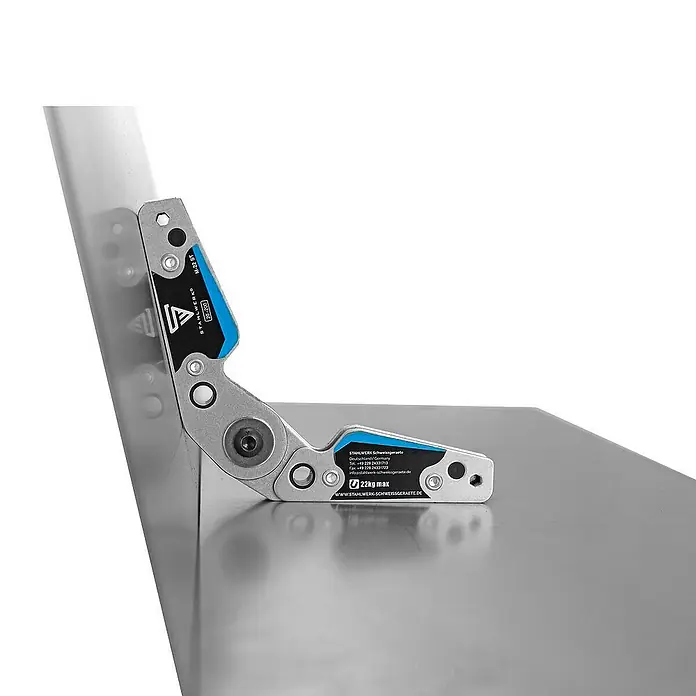 STAHLWERK Schweiß-Winkelmagnet 20° - 200° 22 kg / 48 lbs - 